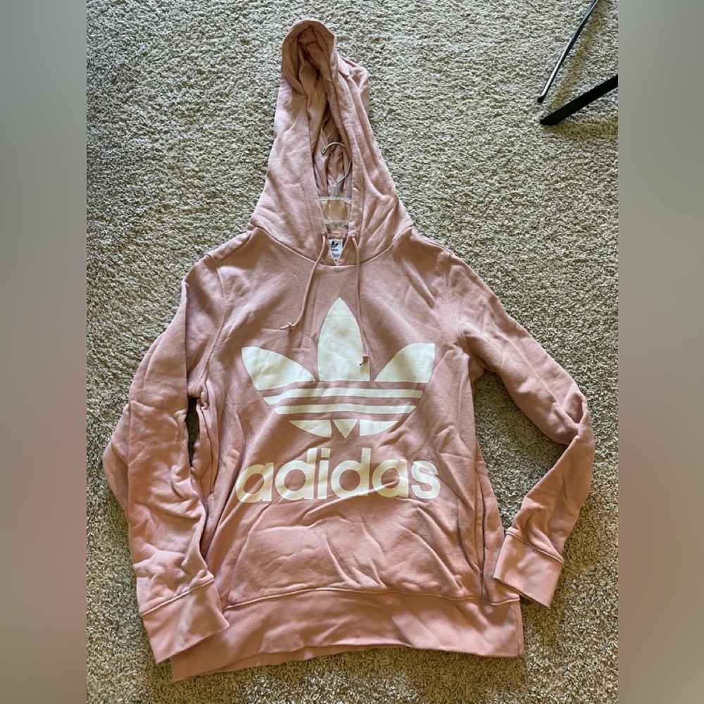 Adidas pink sweatshirt size m